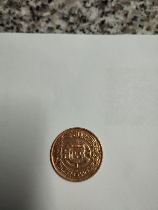 Moeda de 50 centavos de bronze alumínio de 1926