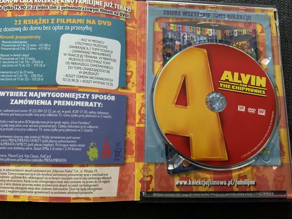 Film DVD Alvin i wiewiórki