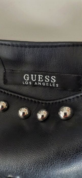 Nowy czarny skórzany komplet Guess, rozmiar S, 36, glamour