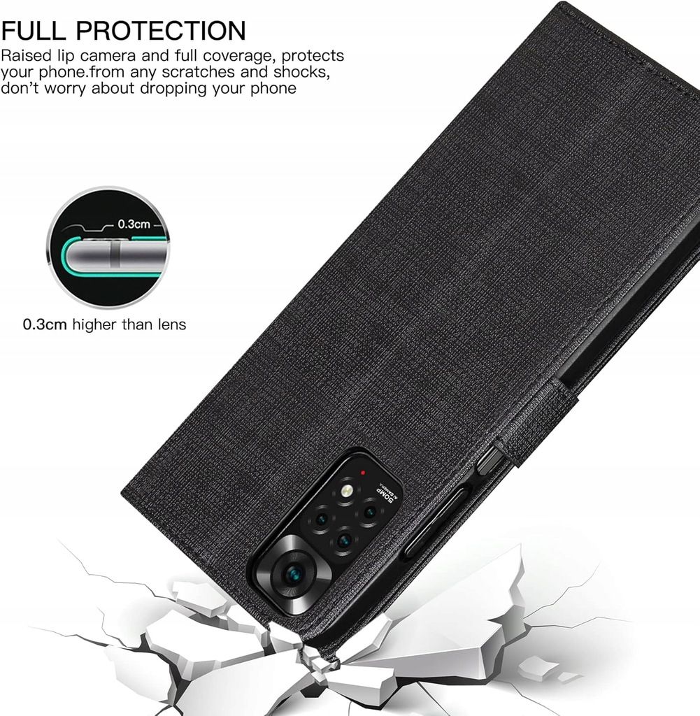 Etui z klapką Caseme do Xiaomi redmi note 12 Pro 5G / poco x5 pro 5G