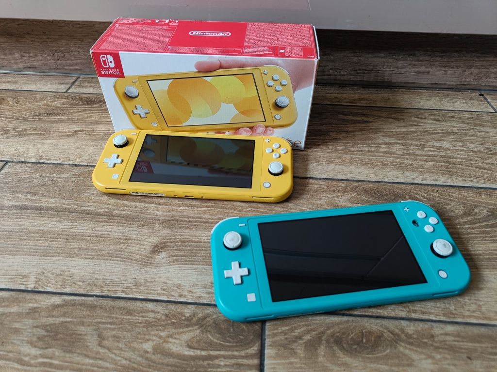 Konsole Nintendo switch lite uszkodzone na części