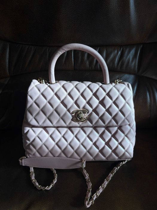 mini-bag Chanel classic light pink lather