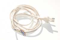 Kabel zasilający przewód z wtyczką 2 x 0,5 mm2 160