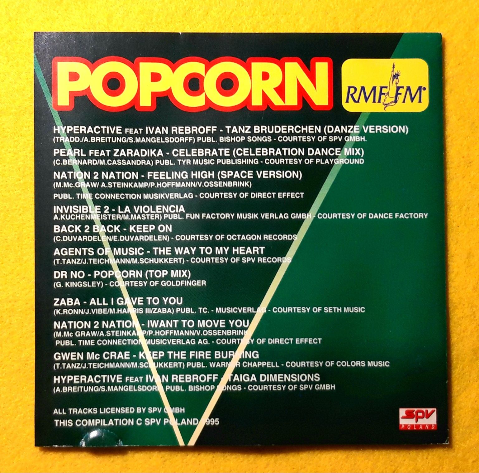 Popcorn Presents: Club '95 Dance Hits (CD, 1995)