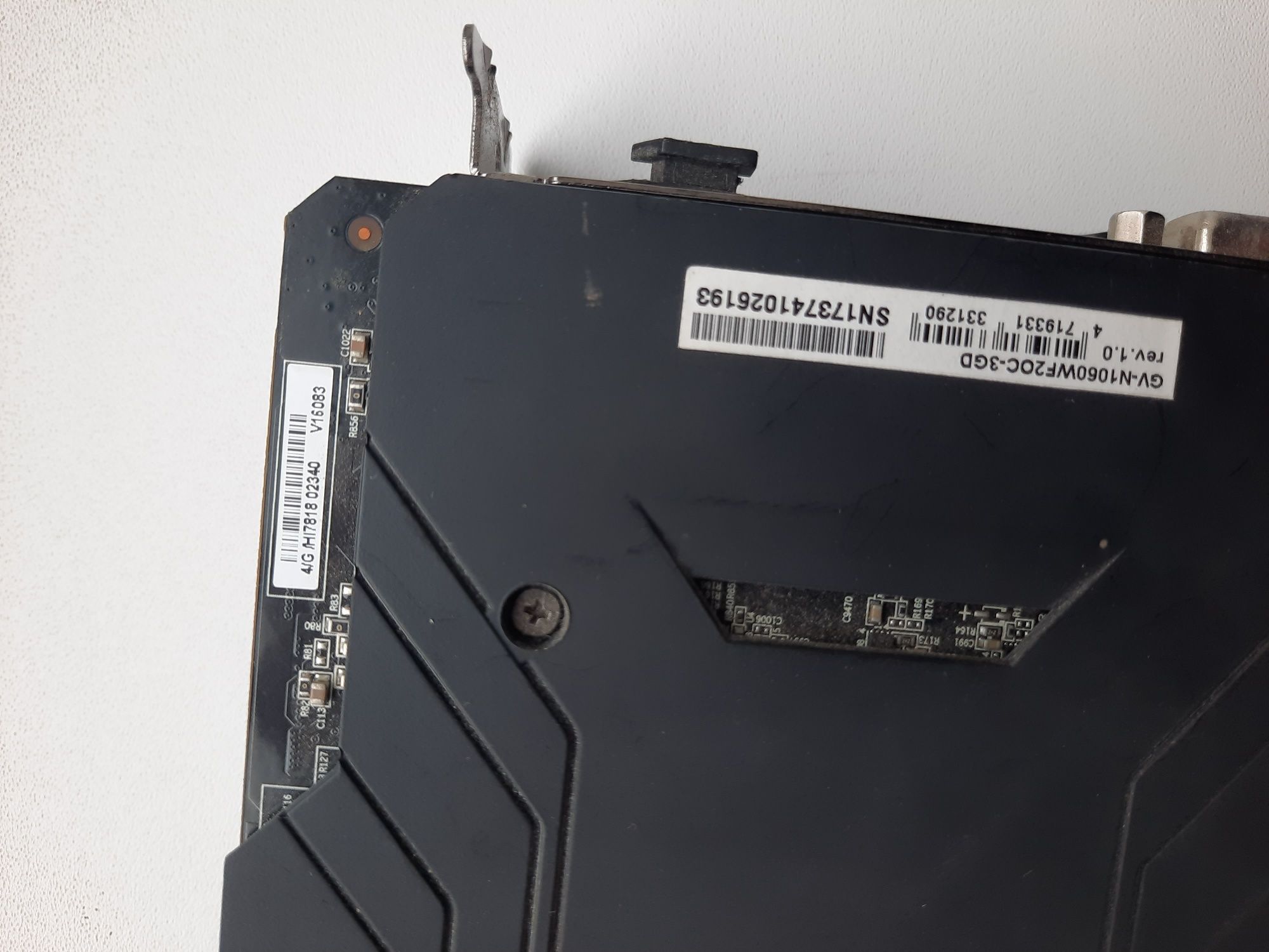 Видеокарта Gigabyte GTX 1060 3Gb Windforce OC