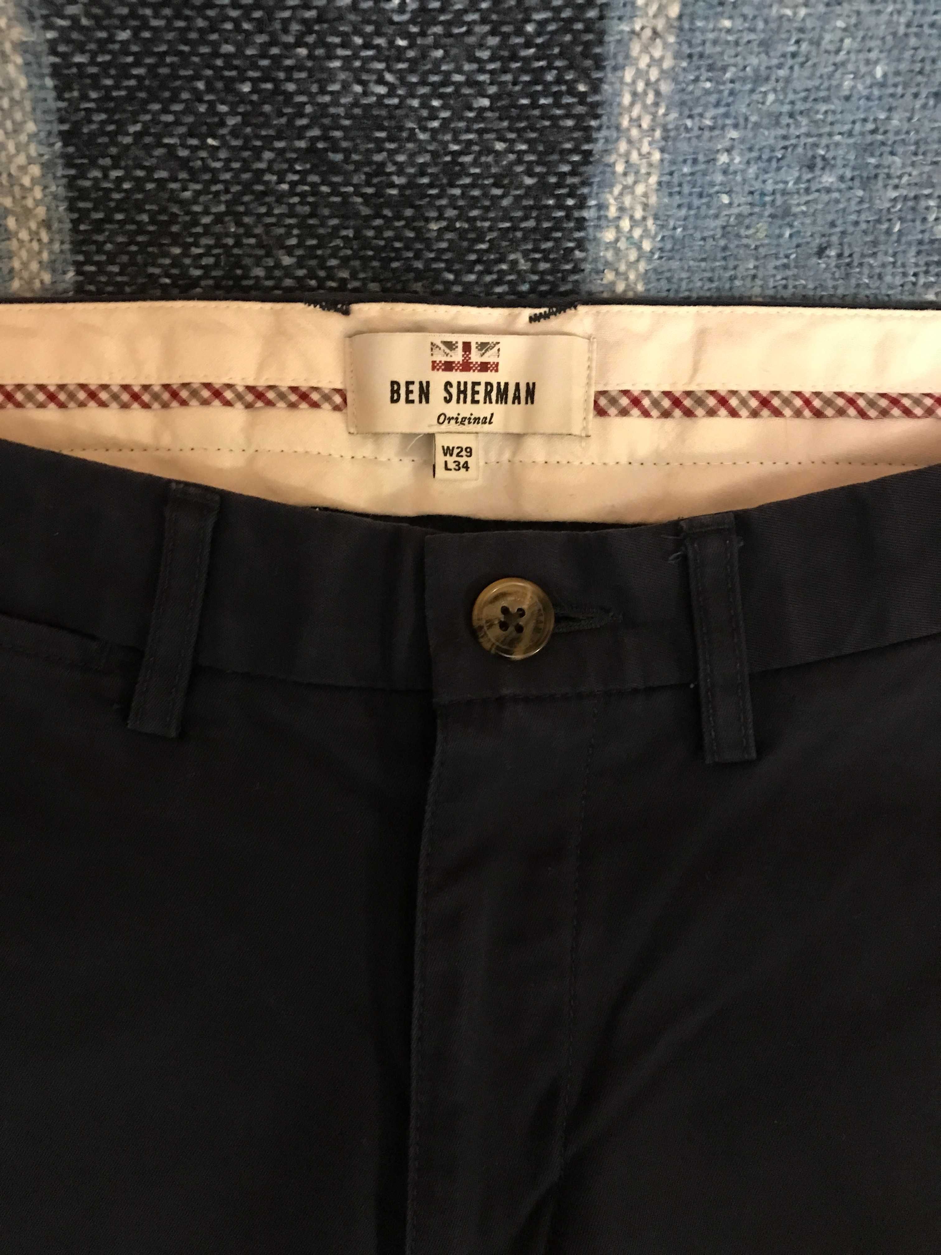 Брюки мужские синие BEN SHERMAN (SLIM FIT) 29/34