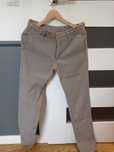 Massimo Dutti Slim Fit – piaskowe chinosy/casual-smart (EU38)