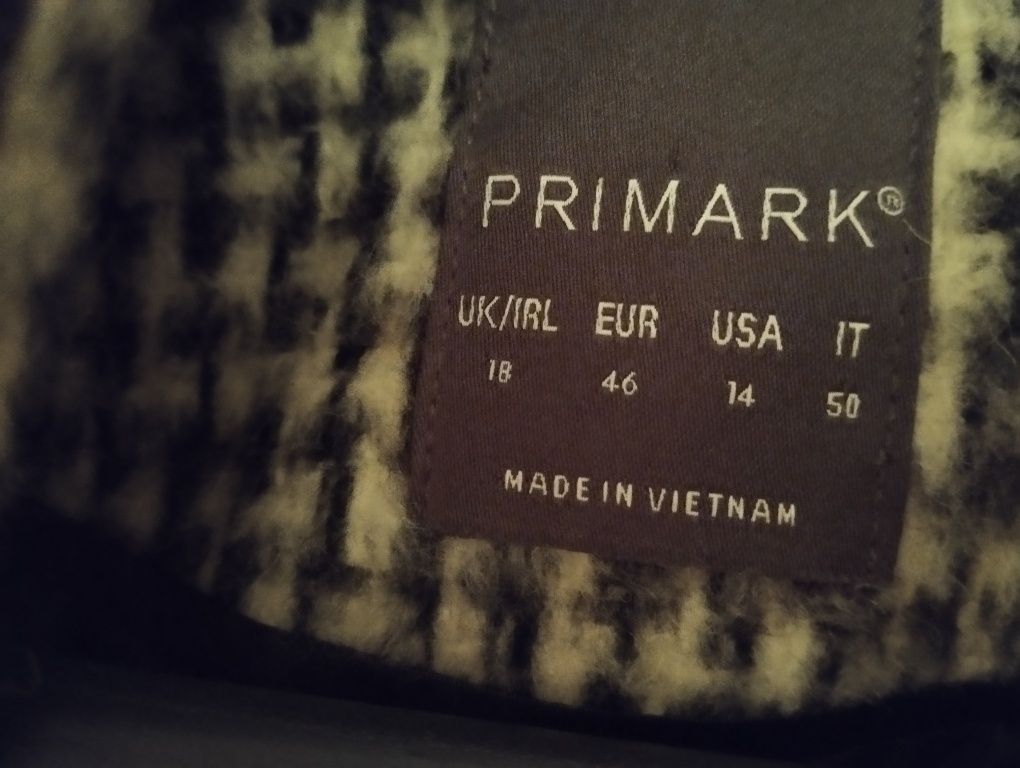 Płaszcz pepitka Primark 46
