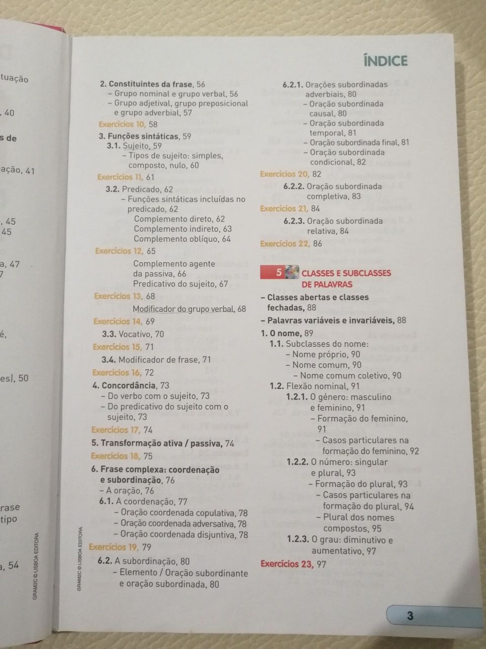 Gramática de Português 2° ciclo