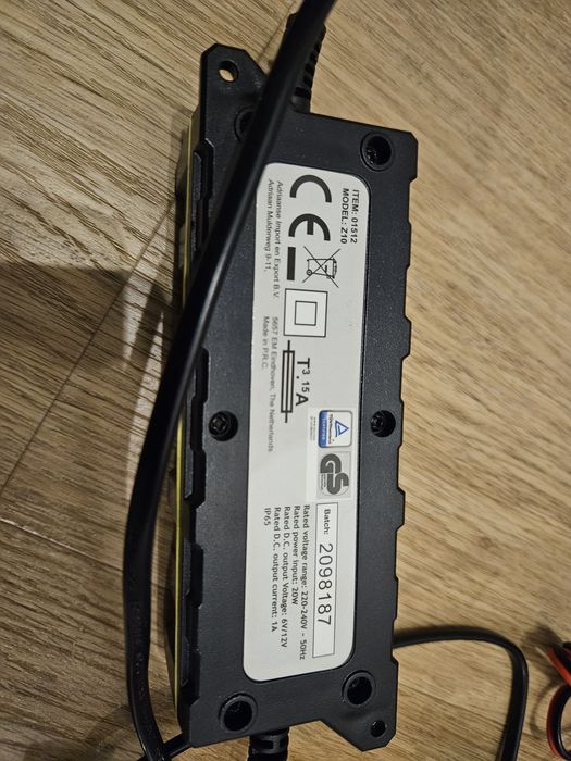 ŁADOWARKA Prostownik DUNLOP 6-12V 1A