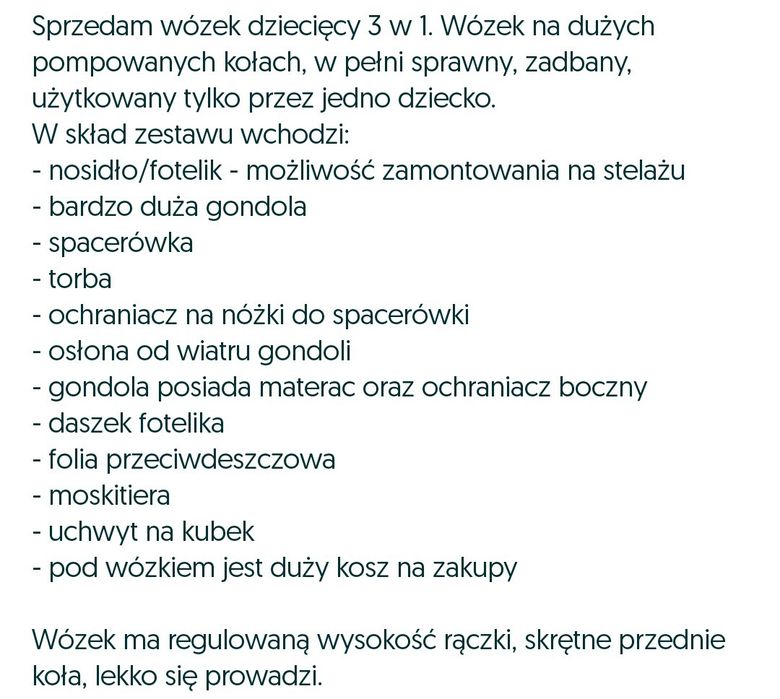 Wózek  dziecięcy