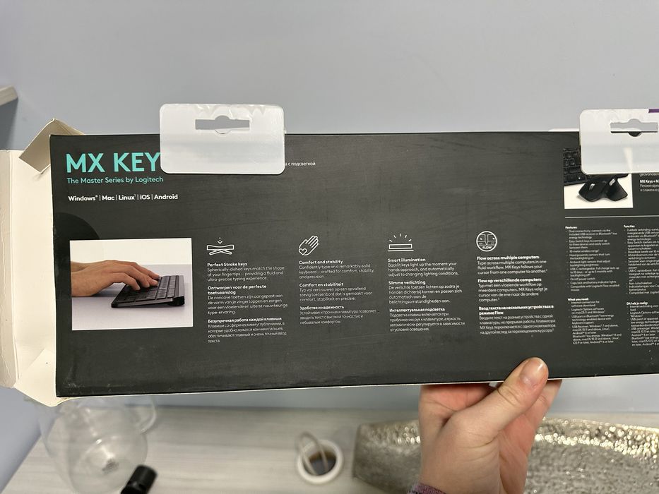 Бездротова клавіатура Logitech MX Keys S Graphite UA (920-011593)