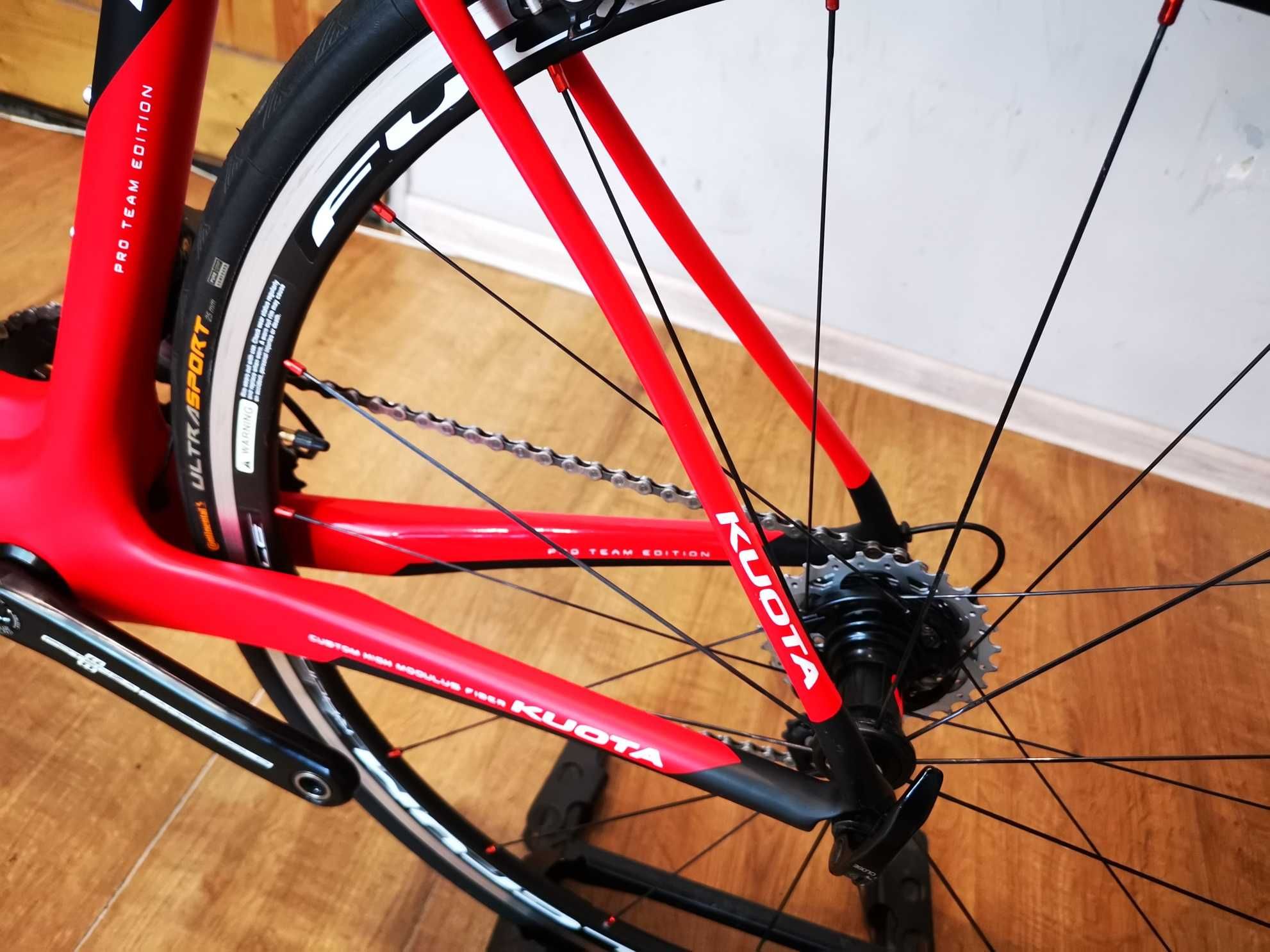 Rower szosowy, KUOTA KHAN PRO Team, Campagnolo RECORD 11 EPS, r52