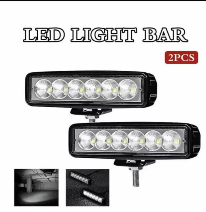 Samochodowe światło robocze 6 led 2 szt