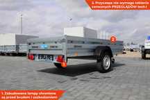 Przyczepka lekka Zasław 265SU 265x132x35 LED PROMOCJA nowa kiper RATY