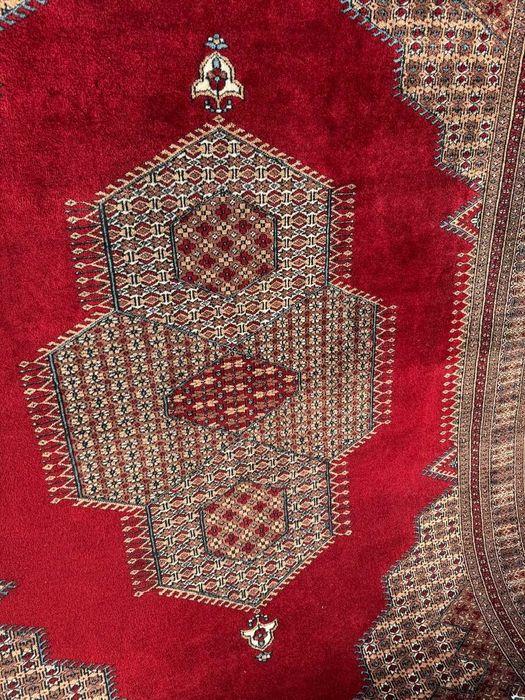 Nowy dywan kaszmirowy Pakistan Buchara ART DECO 280x180 gal. 15 tyś