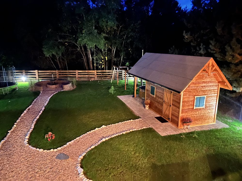 Dom z bala na wynajem sauna jacuzzi na 12 osób.