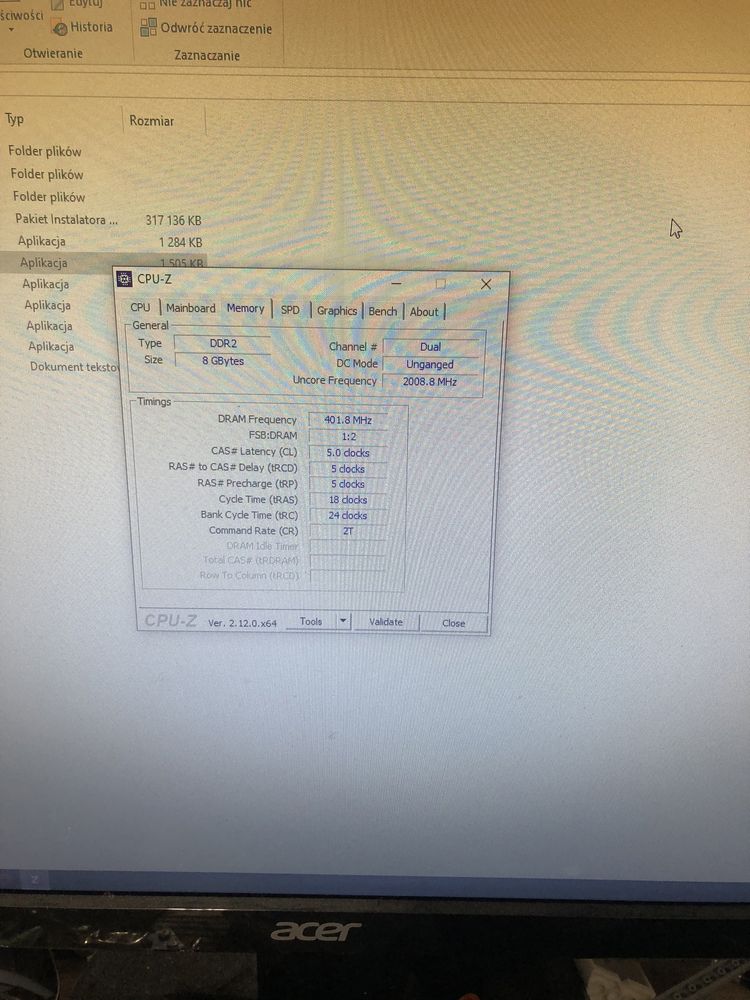 Pamięć Ram DDR2 8GB (2GBx4 szt.) 800 Mhz