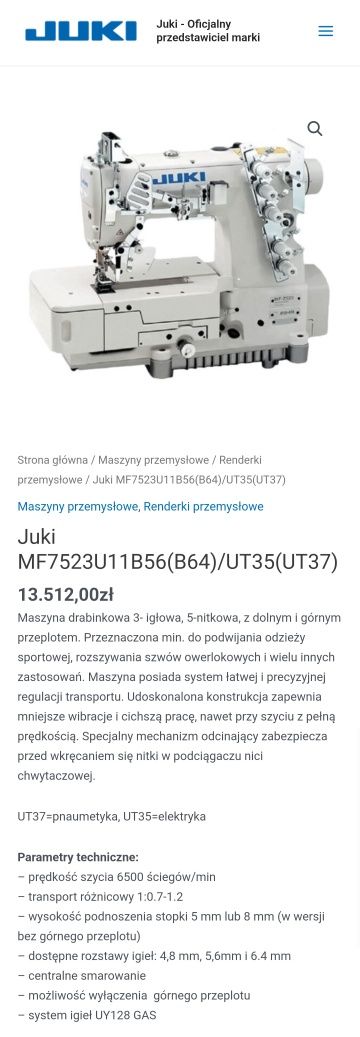 Renderka JUKI MF-7533 U11 B64