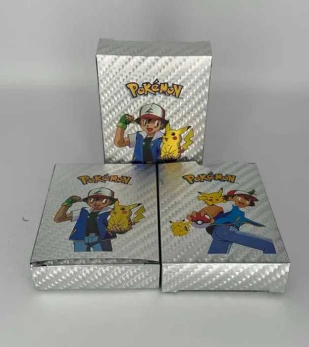 Karty Pokemon 55 szt Srebrne szybka wysyłka