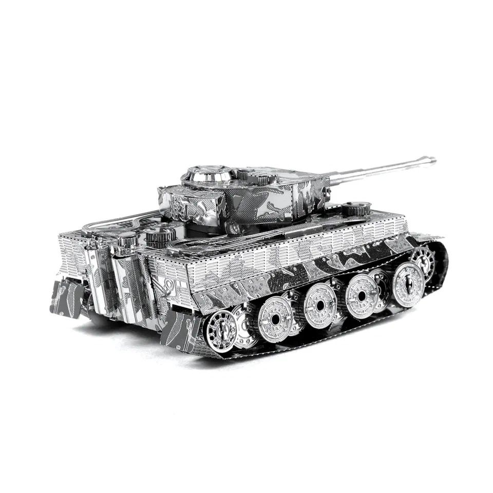 3D танк  Tiger  конструктор, головоломка, пазл, лего із металу