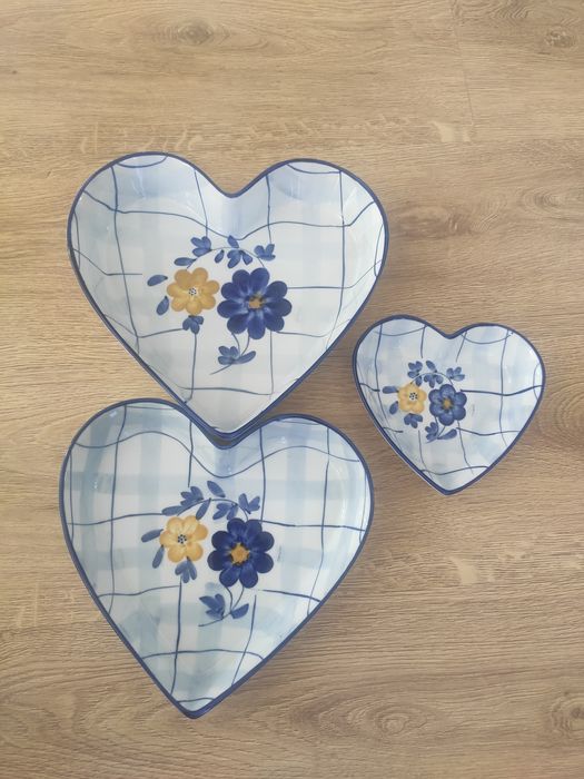 Ceramiczne formy serca 3 sztuki NOWE