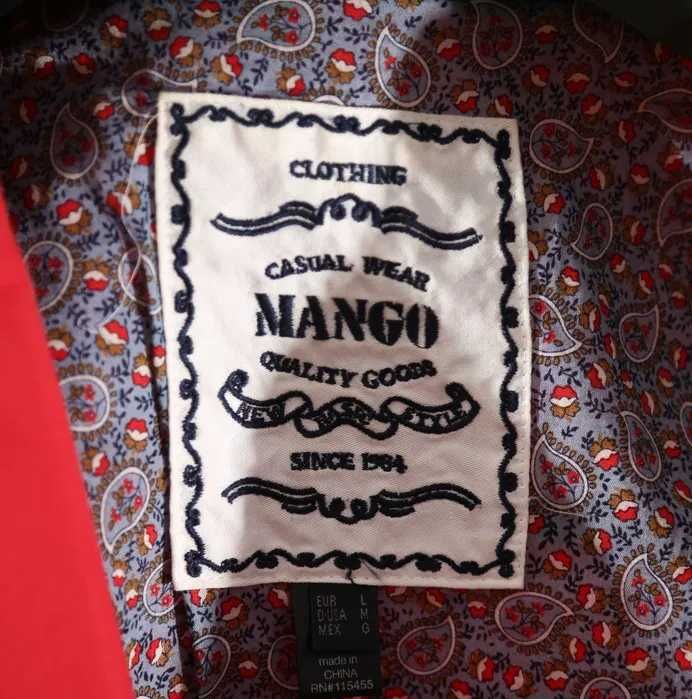 Płaszcz Mango czerwony. Rozm. L Stan DB+