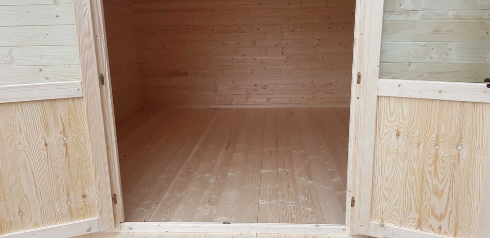 SOLIDNY domek letniskowy z balika aż 34 mm* 400 x 400 * 16 m2*ogrodowy
