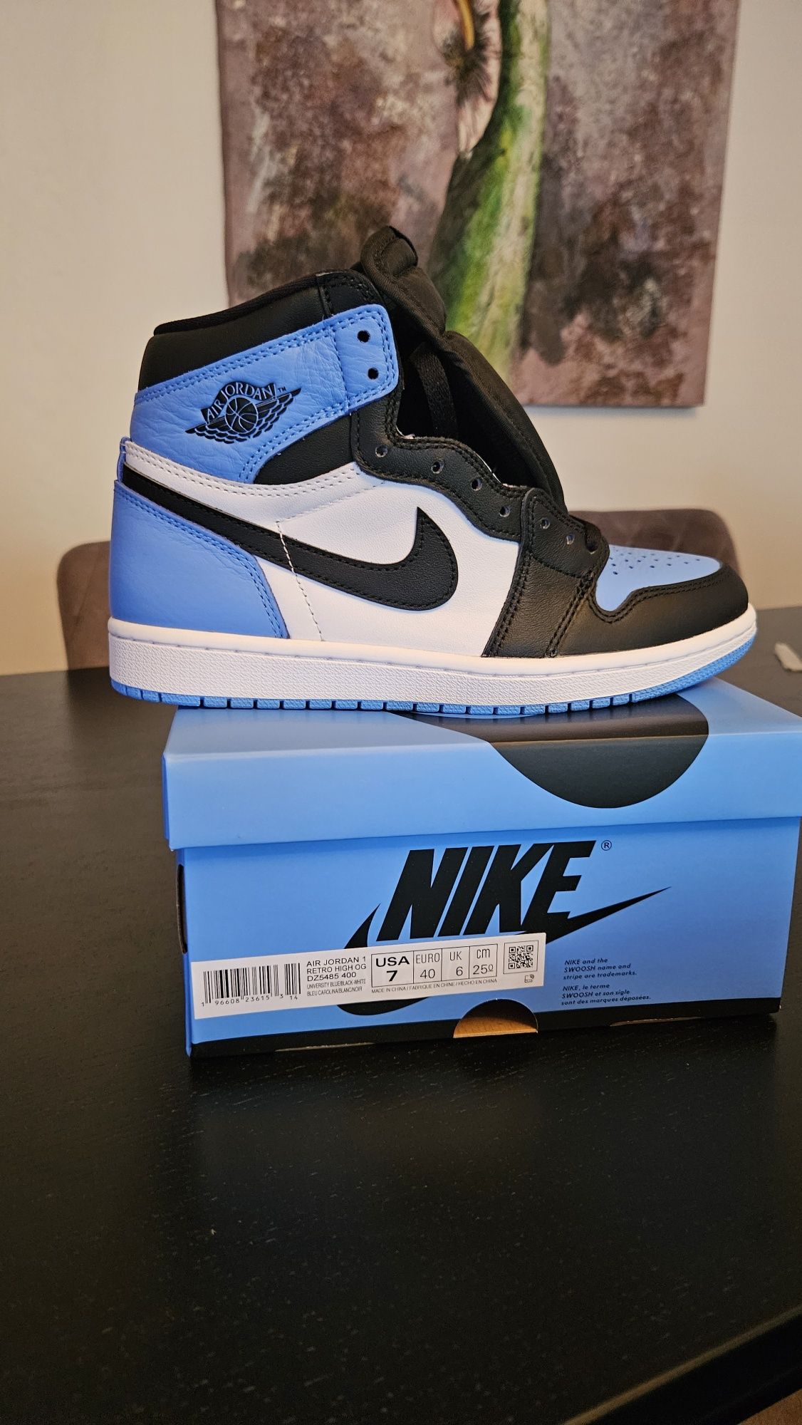 Jordan 1 High retro OG UNC Toe