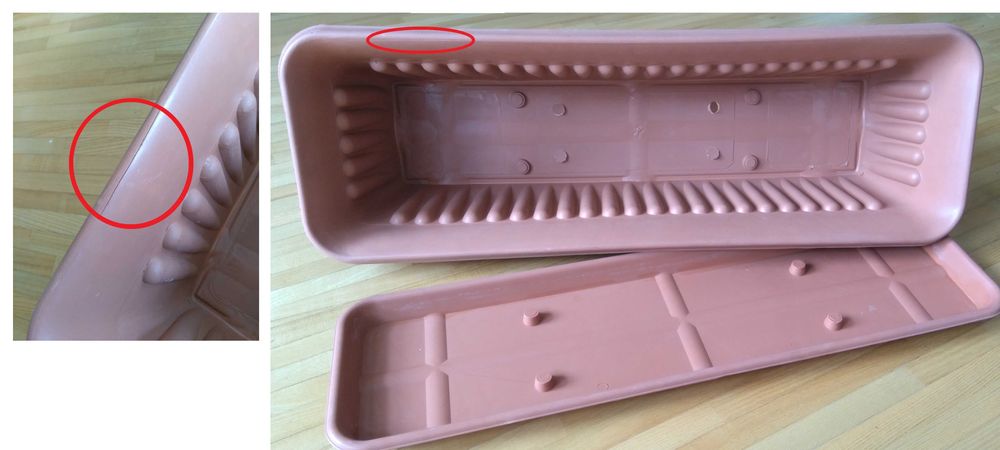 Duża donica i skrzynka z podstawką ogrodowa balkonowa całość za 35 zł