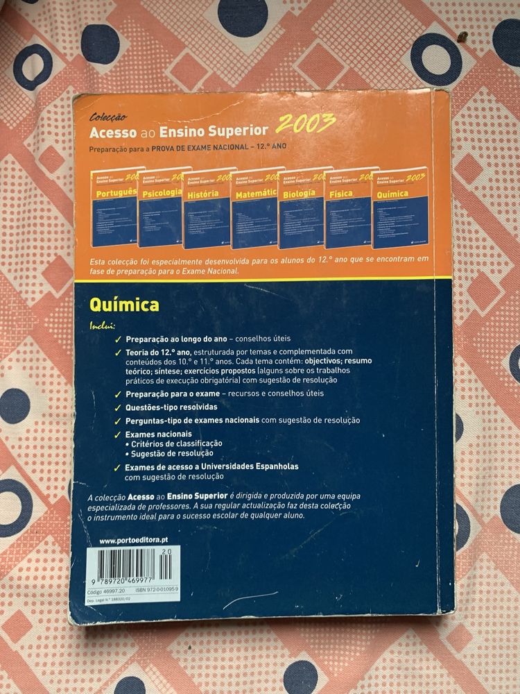 “Acesso ao Ensino Superior Química” 2003