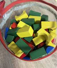 Конструктор кубики деревʼяні як Lego