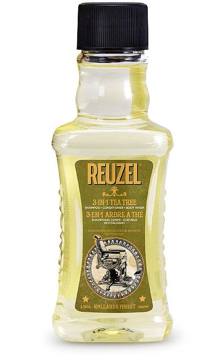 Reuzel 3w1 Tea Tree - męski szampon, żel i odżywka 100 ml