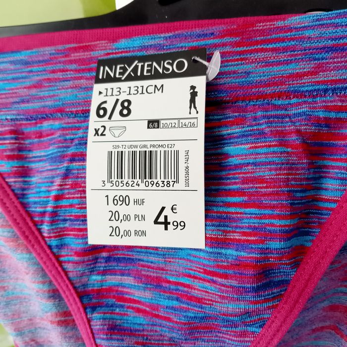 Dwie pary majtek sportowych in extenso 6-8lat