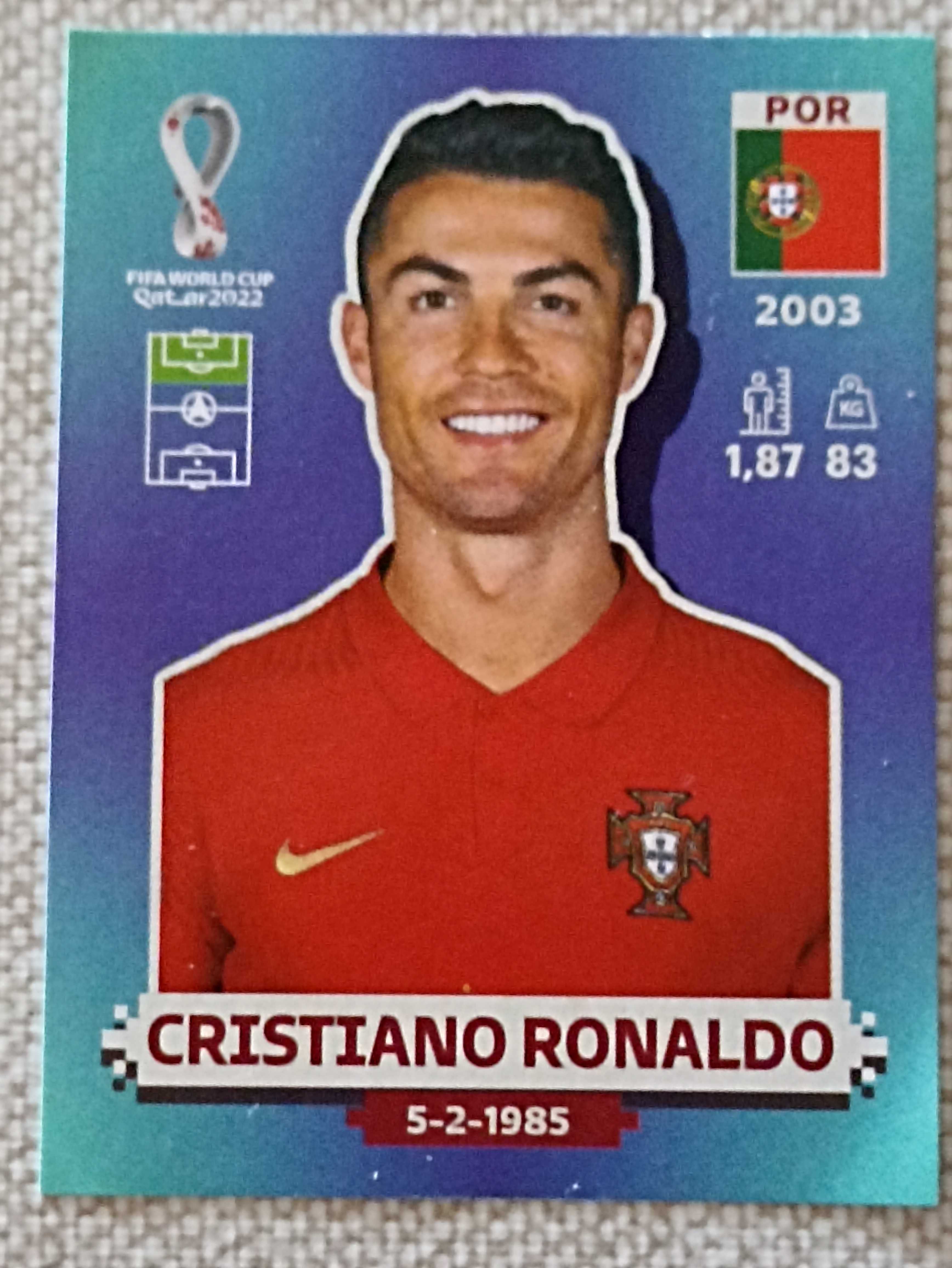 cristiano ronaldo world cup card