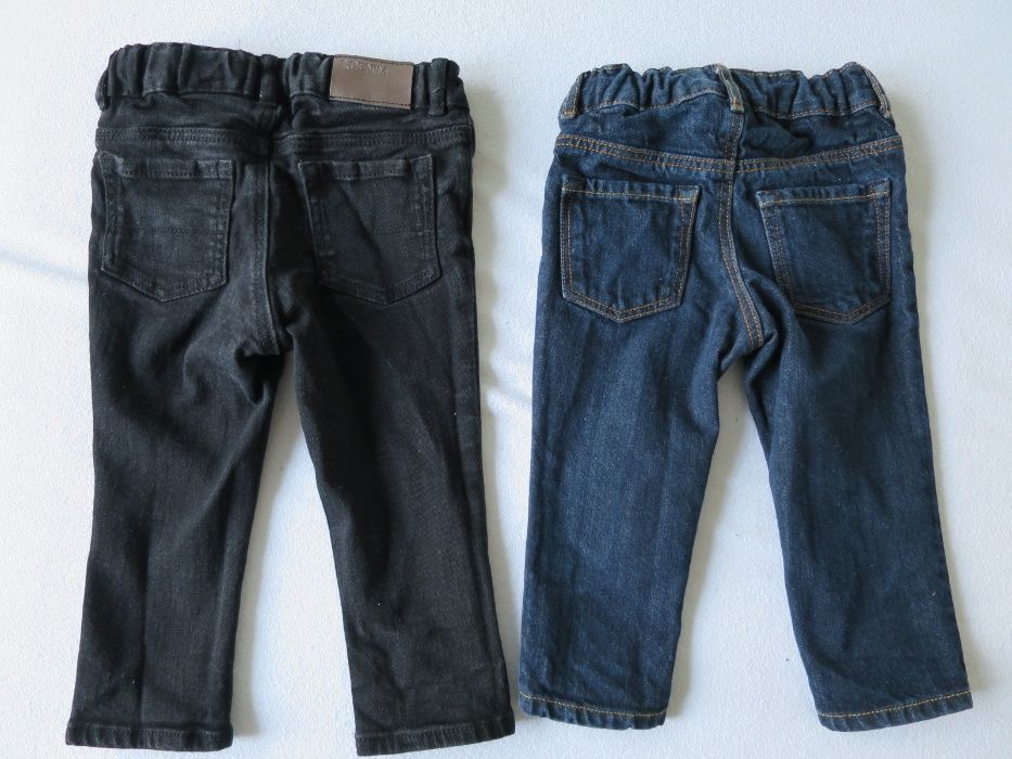 spodnie jeansowe chłopięce 2szt , rozmiar 74,80, marki H&M