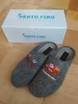 Kapcie buty 40/41 domowe wełna panto fino damskie filc szare Mikołaj r