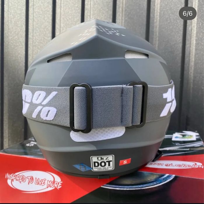 Шолом + окуляри 100%