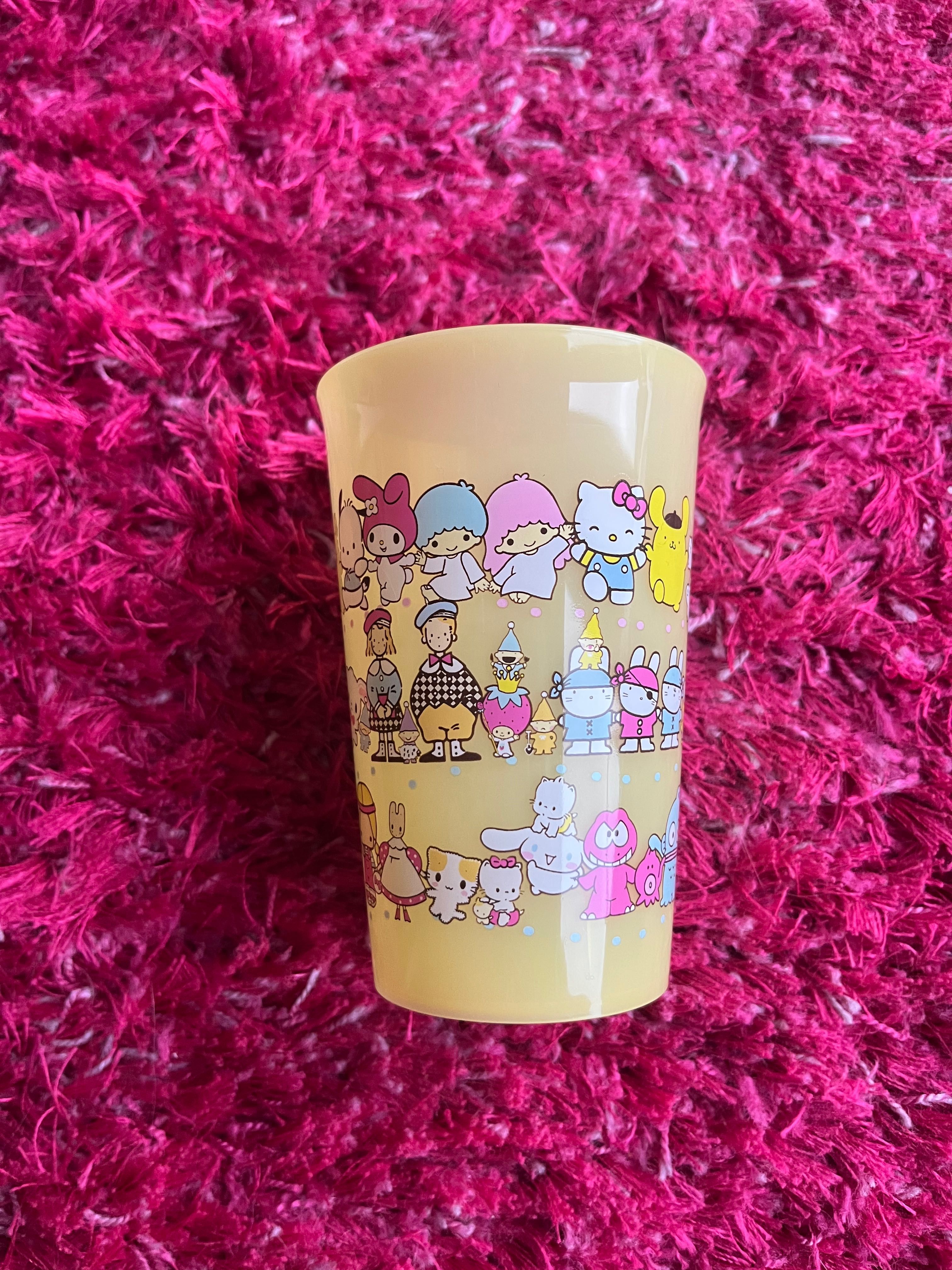 Kubek plastikowy szklanka Sanrio Sugarbunnies Cinnamoroll Hello Kitty