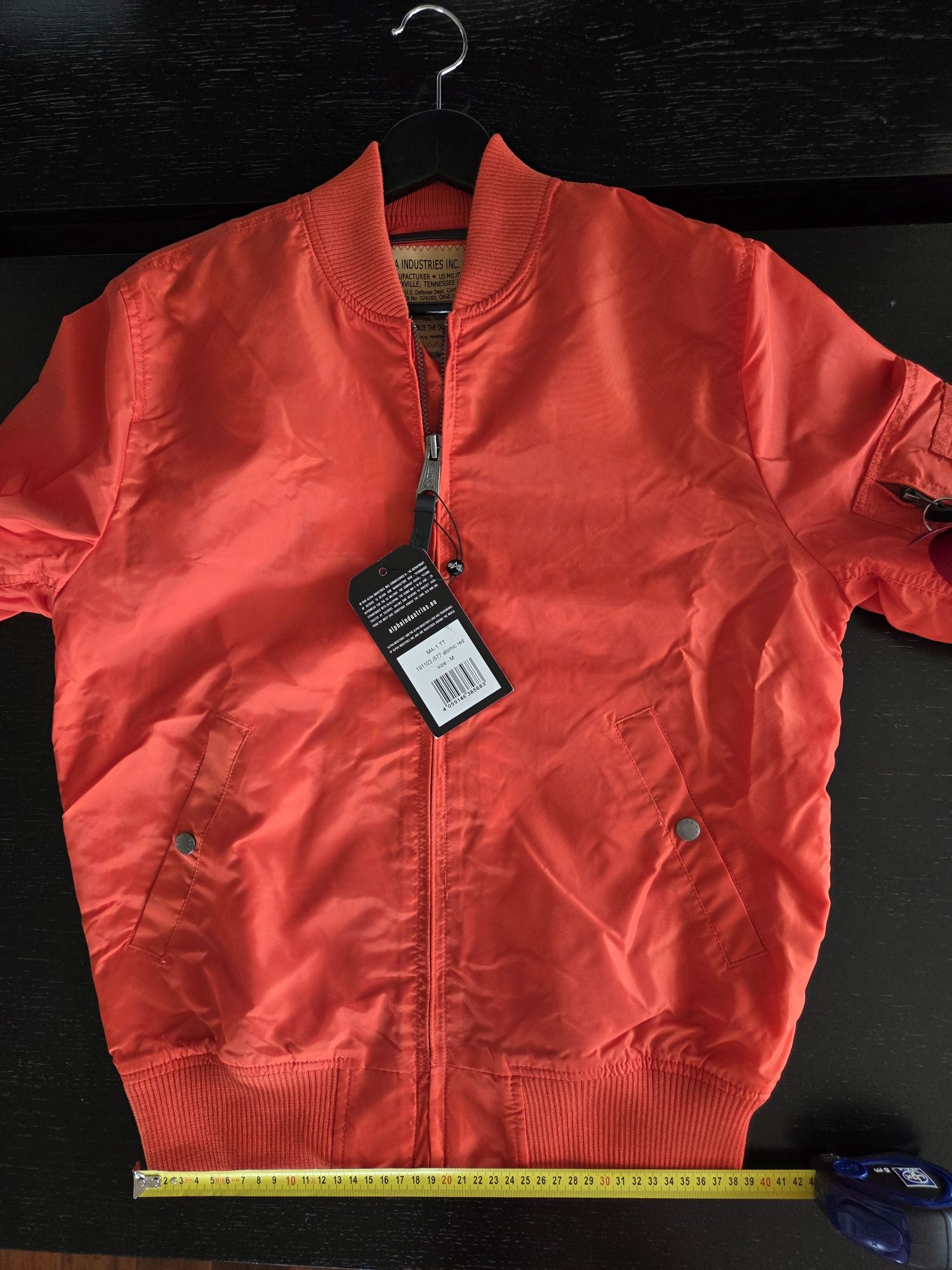 Kurtka MA-1 TT Alpha Industries atomic red rozmiar M