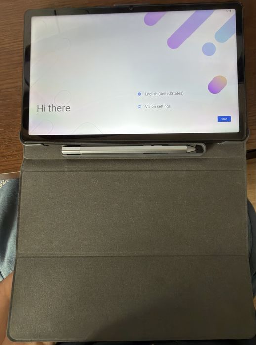 Tablet lenovo m10 plus com capa e caneta