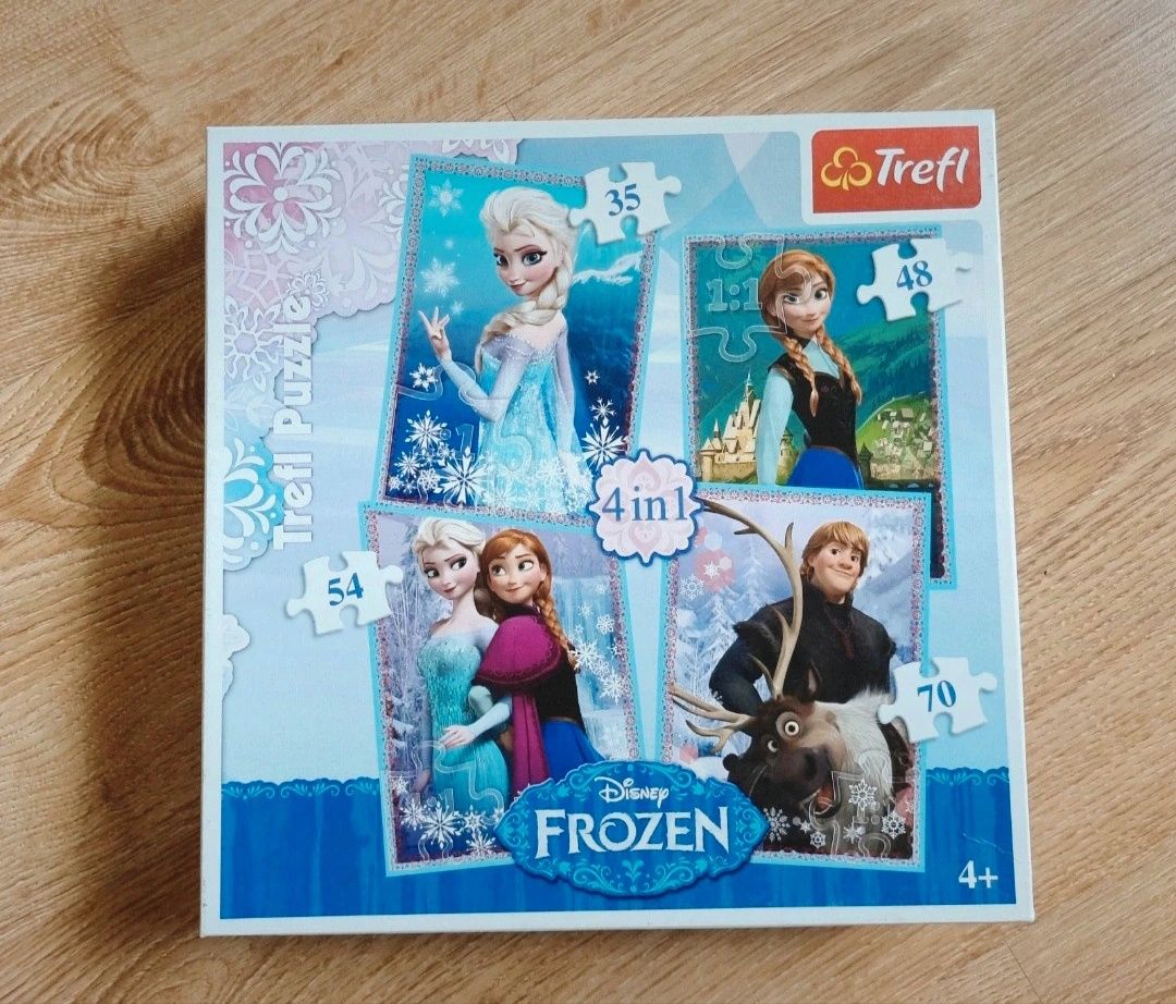 Puzzle Frozen + Pony -komplet 3szt