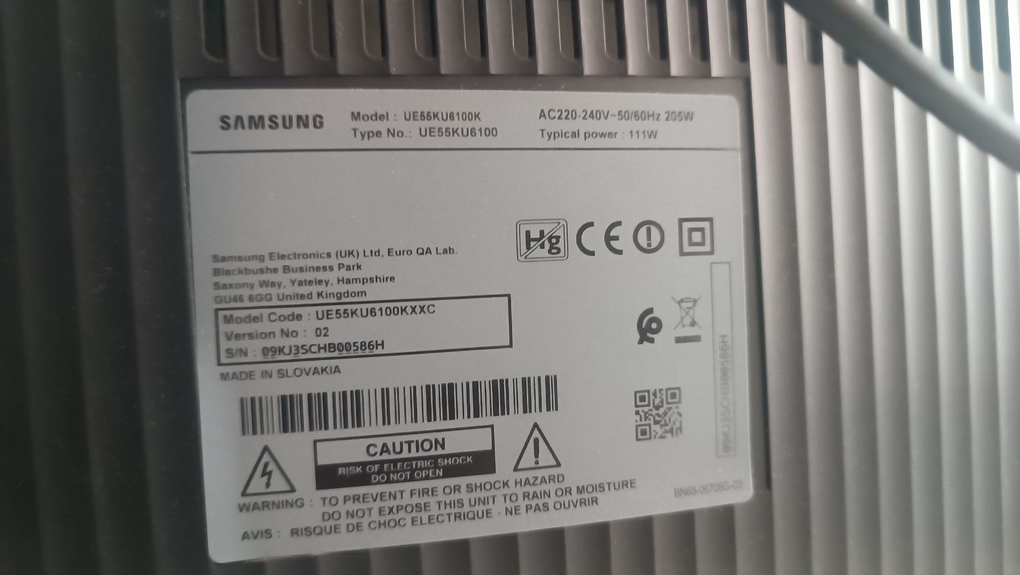 Televisão 55" Samsung
