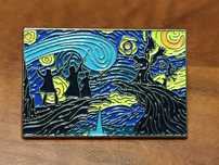 Przypinka, pin, do plecaka, na ubrania Harry Potter w stylu van Gogh