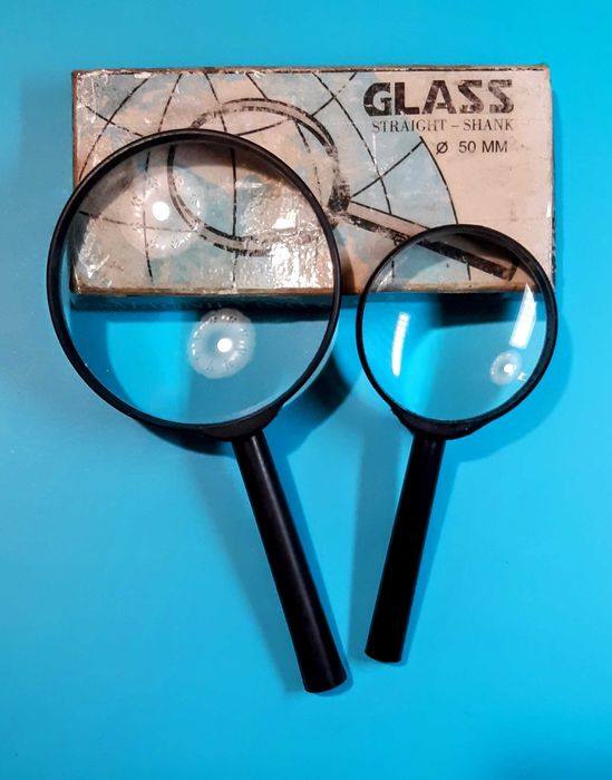 Лупа ручная увеличительное стекло линза 3Х трёхкратная 5Х пятикратная