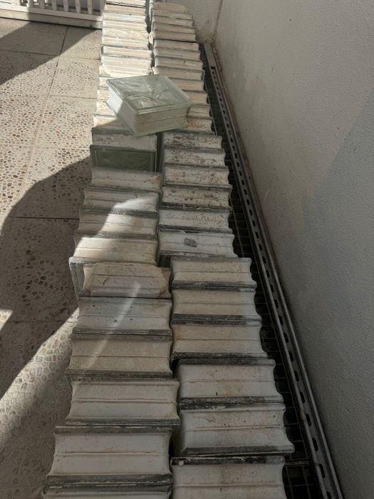 Blocas de vidro usado bom estado