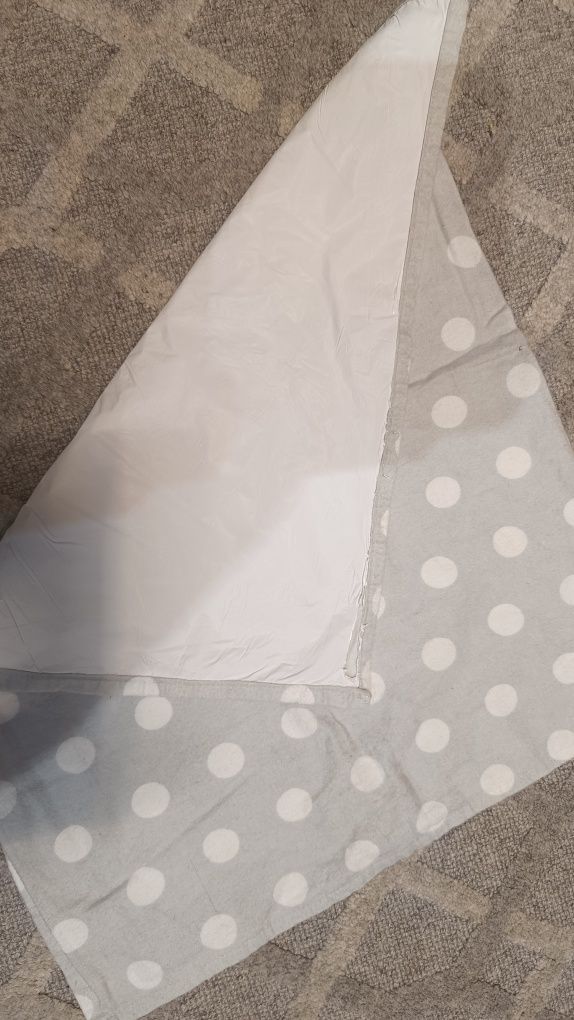 Kocyk minky biały plus pielucha na przewijak