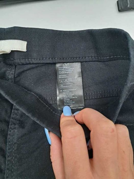 czarne rurki H&M - uniwersalny styl, rozm. 34