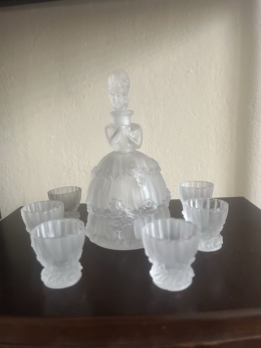 Zestaw do likieru Vogel & Zappe art deco