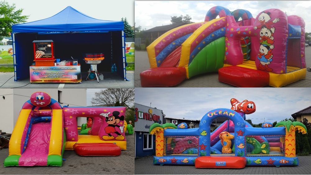 Dmuchane zamki  dmuchańce  eurobungee kule wodne zorbing